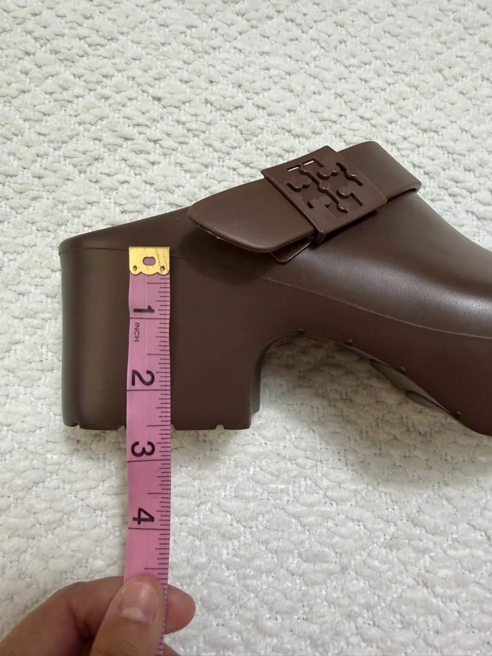 Tory Burch Mellow Platform Heeled Clog Coconut New in Box Women’s Size 7